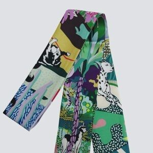 Colorful Animal Print Twillie Scarf